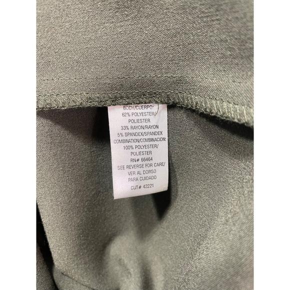 Studio I Petite Womens size 4P Short Sleeve Tie West Dress Gold Tone Buttons - Picture 10 of 10